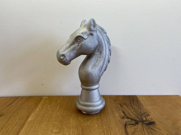 Zierteil Pferdekopf aus Aluminiumguss